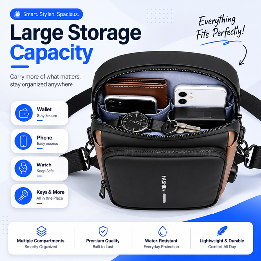 Anti-Theft Cross Body Travel Bag