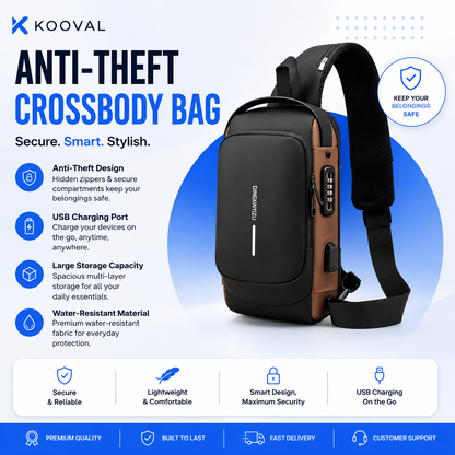Anti-Theft Cross Body Travel Bag